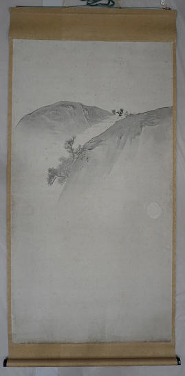 紙本淡彩波涛図及び紙本墨画山水図(金剛寺) 紙本淡彩波涛図及び紙本墨画山水図(金剛寺)